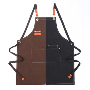 Hair Cutting 2024 Design Professional Salon Large Hairdressing <b>Apron</b> for Hair Stylist Men <b>Leather</b> <b>Aprons</b> - Product Image 3