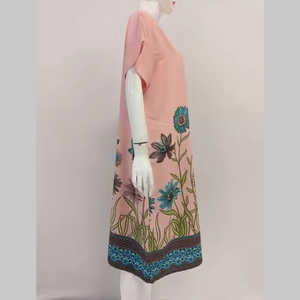 ชุดเดรสฤดูร้อนของผู้หญิงมีกระดุมด้านหน้าเต็มชุดสวมใส่สบาย - Product Image 4