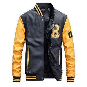 แจ็กเก็ตมีหลายสีสำหรับผู้ชายผู้หญิงแจ็คเก็ตสไตล์วินเทจหลากสีออกแบบใหม่ - Product Image 3