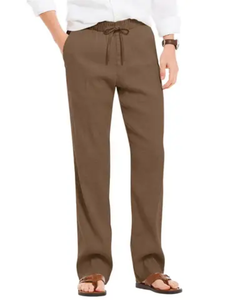 Pantalones Deportivos Casuales de Lona para Hombre, Diseño Recto, Color Sólido, con Bolsillos, Impermeables, Ecológicos y Transpirables - Product Image 2