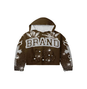 Men's Cotton Pullover Hoodies <b>Cheap</b> Sportswear with Embroidered Design Cartoon Lined Hooded Collar Bulk Sale - Product Image 5