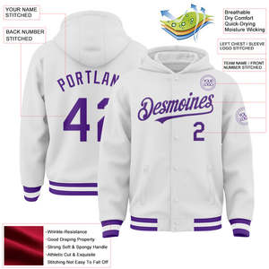 Logo personnalisé brodé Hoodies Baseball Vestes Hommes Fashion Design Slim Fit College Varsity Jacket Veste à manches en cuir - Product Image 4
