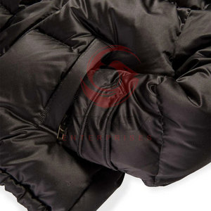 Winter Streetwear <b>Jacket</b> <b>Men</b> Women Thickened Stand Collar Hooded Windproof <b>Canvas</b> Zipper Closure Waterproof Puffer - Product Image 5