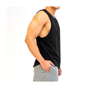 Camiseta sin mangas básica sin mangas para hombre con logotipo personalizado, Camiseta deportiva para gimnasio, ropa activa, ropa deportiva personalizada para Fitness - Product Image 2