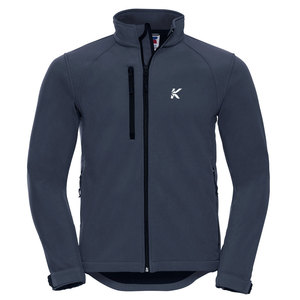 Veste d'hiver softshell à col montant, logo sur le devant, confortable, chaude, pour l'extérieur, parfaite pour les journées froides, usage quotidien, voyage, légère, pour homme - Product Image 1