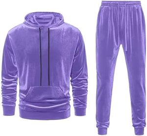Survêtement d'hiver pour homme, respirant, léger, de haute qualité, uni, en polyester et coton, vêtements de sport, vente en gros personnalisée - Product Image 3