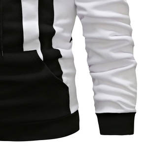 Vente en gros de sweats à capuche pour hommes avec logo et design personnalisés, sweats à capuche urbains en tissu respirant et en coton durable pour hommes - Product Image 6