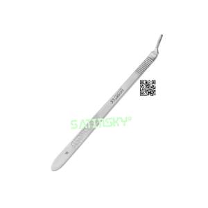 Manche de scalpel long angle et 21 CM fabricants de microchirurgie en acier inoxydable fabriqué avec AISI 420 de source réputée - Product Image 1