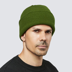 หมวกบีนนี่ถักแจ็คการ์ดสีพื้นใส่ได้ทั้งชายและหญิงทรงสตรีทแวร์เนื้อนุ่มยืดหยุ่นสูงให้ความอบอุ่นสำหรับทุกเพศ - Product Image 3