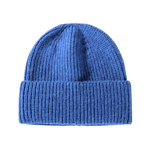 Gorro de punto acanalado de moda hecho a medida más vendido gorros Unisex de invierno de Cachemira de lana de algodón de alta calidad al por mayor - Product Image 1