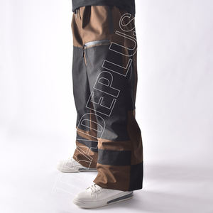 Pantalones de entrenamiento deportivos transpirables de talla grande para hombre, monos informales a prueba de viento con estampado de logotipo personalizado y bolsillo, venta al por mayor - Product Image 3