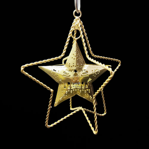 Árbol colgante decorativo de Navidad de hierro y Metal plateado de la más alta calidad, nuevo colgante de Navidad Vintage para suministros festivos y para fiestas - Product Image 3