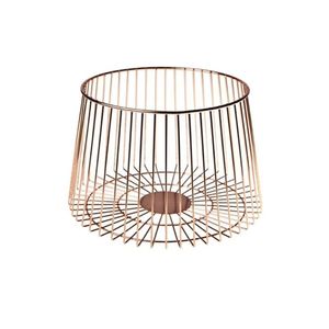 Cesta de Alambre con Asas, Cesta de Almacenamiento de Hierro Color Oro Rosa, Porta Verduras, Cestas de Almacenamiento Tejidas para Lavandería y Despensa - Product Image 2