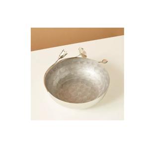 Cuenco de Metal de la mejor calidad, cuenco decorativo redondo de estilo único con mango de diseño de hoja de Ginkgo para decoración de mesa de comedor - Product Image 1
