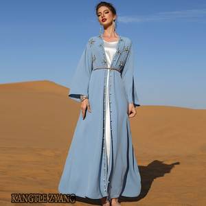 Women's Open Abaya Traditional <b>Dubai</b> Islamic Clothing <b>Kaftan</b> Dress for Muslims-Designed for Comfort and Style - Product Image 4