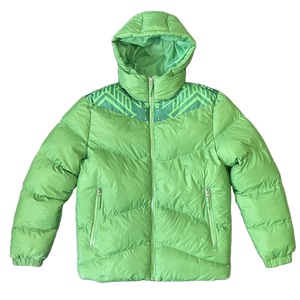 Veste matelassée personnalisée pour homme avec logo OEM, veste d'hiver décontractée avec fermeture éclair, traitement enduit, teinture unie, veste en duvet, livraison DDP - Product Image 1