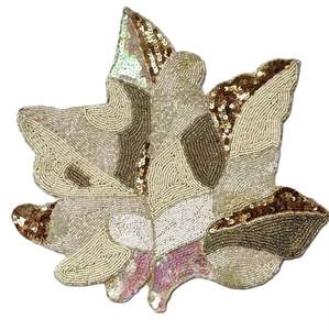 Napperon perlé fait à la main accessoire de broderie projet de perles cousu à la main motif de perles de rocaille napperon fait à la main - Product Image 6