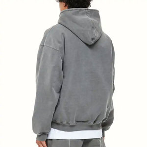 ผู้ชายผ้าฝ้าย 100% โลโก้ที่กําหนดเองวางไหล่Hoodiesเสื้อสเวตเตอร์มีฮู้ดเสื้อสวมหัวขนาดใหญ่เฮฟวี่เวทคู่Zip-Up Hoodieสําหรับชาย - Product Image 4