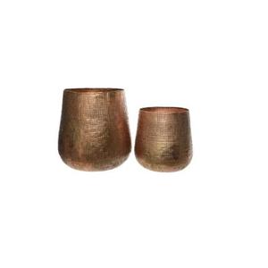 Acabado antiguo dorado para el hogar, sala de estar, decoración de escritorio, macetas para el hogar, maceta decorativa para exteriores, maceta de flores para boda - Product Image 5