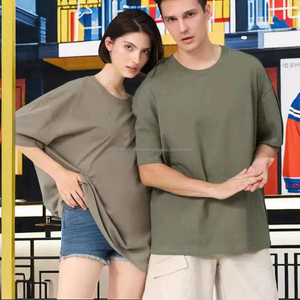 Haute qualité impression personnalisée surdimensionné goutte épaule T-Shirt poids lourd coton vierge vêtements de rue pour hommes femmes Style formel - Product Image 3