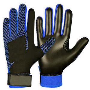 Gants de gardien de but COSH SPORTS, best-sellers, avec latex noir et bleu, design ergonomique, paume en latex à coupe négative - Product Image 1