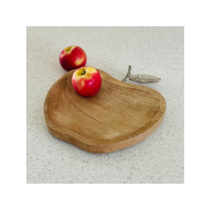 ชามไม้สำหรับตกแต่งชามไม้ทรงแอปเปิ้ลดีไซน์ยอดเยี่ยม - Product Image 1
