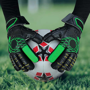 Gants de gardien de but de football en latex, personnalisés, professionnels, imperméables, respirants, à doigts entiers, avec sangle de poignet réglable - Product Image 5