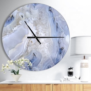 All'ingrosso di alta qualità fatto a mano orologio in agata dorato supporto in <span class=keywords><strong>metallo</strong></span> elegante pietra Semi-preziosa artigianale per la decorazione della scrivania di casa ufficio - Product Image 2