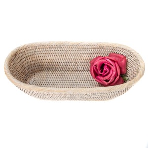 Oval Rattan <b>Table</b> <b>Basket</b> Handmade Storage <b>Baskets</b> Natural Rattan Modern Multifunction Made in Viet Nam - Product Image 2