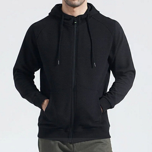 เสื้อฮู้ดผ้าฟลีซเนื้อหนัก 100% ผ้าฝ้าย สำหรับผู้ชาย ลายเรียบ คอฮู้ดมีซิป - Product Image 2