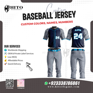 Ropa deportiva de equipo de alta calidad Conjunto de uniforme de béisbol de nuevo diseño Precio al por mayor de alta calidad Manga corta económica y elegante - Product Image 2