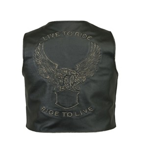 OEM Plus-Size Men's High Quality Leather Jacket with Custom Logo and Colors - Product Image 2