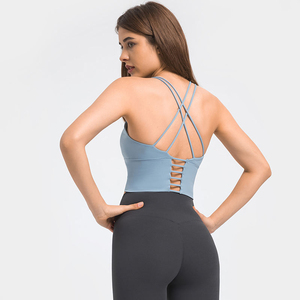 Sujetador deportivo de alta calidad para niñas, ropa de yoga fitness, Sujetador deportivo de yoga con espalda cruzada cómoda - Product Image 3