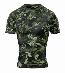 Rashguard personnalisé à manches longues pour hommes, maillot de compression Jiu Jitsu, hautement élastique, pour arts martiaux et MMA - Product Image 3