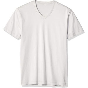 OEM personalizado de los hombres 100% de algodón con cuello en V de manga corta Camisetas de alta calidad Streetwear ropa de gran tamaño - Product Image 5