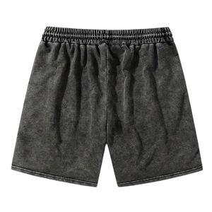 Bermudas de algodón 100% al por mayor para hombre, pantalones cortos informales con protección UV y lavado ácido con bordado personalizado - Product Image 3