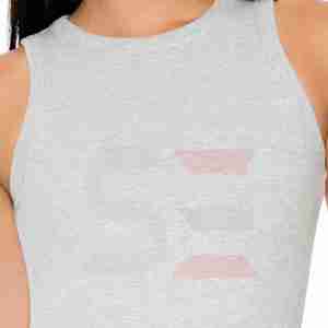 High Quality Ribbed <b>Crop</b> Tank <b>Top</b> for Women Custom Logo Summer Workout Gear for Gym Yoga Quick Dry Breathable Long Knitted - Product Image 2