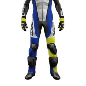 Combinaison de course moto personnalisée pour homme en cuir de vache/crocodile, niveau CE 2, vêtements de course automobile perforés, combinaison de moto 1 pièce - Product Image 2