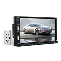 Autoradio universel 7 pouces 1 Din avec écran tactile, Mirror Link/FM/TF/BT/MP5, lecteur audio pour voiture