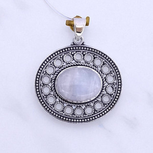 Colgante de Plata de Ley 925 con piedras preciosas naturales Colgantes de plata al por mayor - Product Image 3