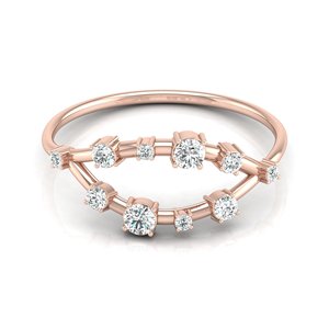 Ishi Diamonds 18K Rose Gold Lab Grown Diamond Ring 9 a 5 Workwear Collection - Product Image 1