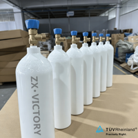 Баллон для кислорода медицинский бесшовный алюминиевый ZX Factory TPED, пустой медицинский газовый баллон, OEM ODM с индивидуальным логотипом, оптовые поставки по всему миру