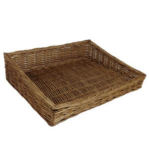 Large Flat Wicker Storage <b>Tray</b> for Display Purposes - Product Image 1