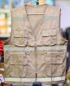 Customizable Men's Safety Working <b>Vest</b> with Custom Logo - Product Image 3