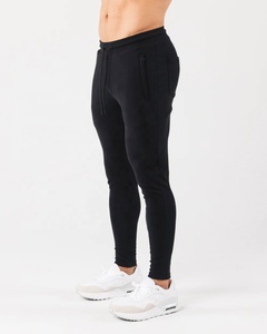 กางเกงวิ่งเข้ารูปสำหรับผู้ชายเสื้อผ้าวอร์มลำลองแบบมีซิปปิดเอวกลางทำจากผ้าฝ้ายโพลีเอสเตอร์ - Product Image 4