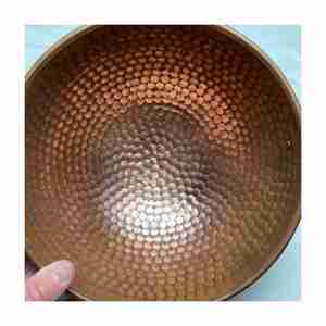 Juego de cuencos para mezclar de cobre martillado de alta calidad, cuenco de agua de Metal exportador indio más vendido para acampar - Product Image 3