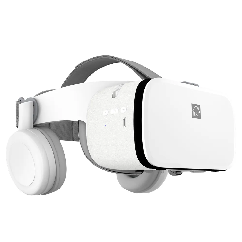 Kotak kacamata VR 3D 2023, dengan Remote kontrol realitas virtual 3D Headset VR nirkabel untuk ponsel pintar video game