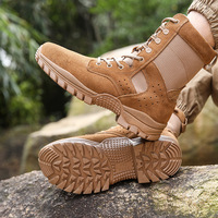 Usine chaussures tactiques fermeture éclair latérale formation daim Combat randonnée alpinisme tactique hommes chaussures bottes