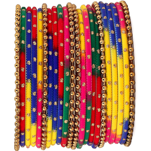 Hand Made Embroidered Women's Chudiyan <b>Sets</b> Affordable Price Multi Color Design Made Party And Eid Wear Bangles <b>Set</b> - Product Image 5