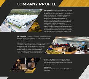 Nouveau profil de canal en laiton égal 35X35X35X3mm en cuivre durable et alliage de zinc-PROFILS FILTO - Product Image 6